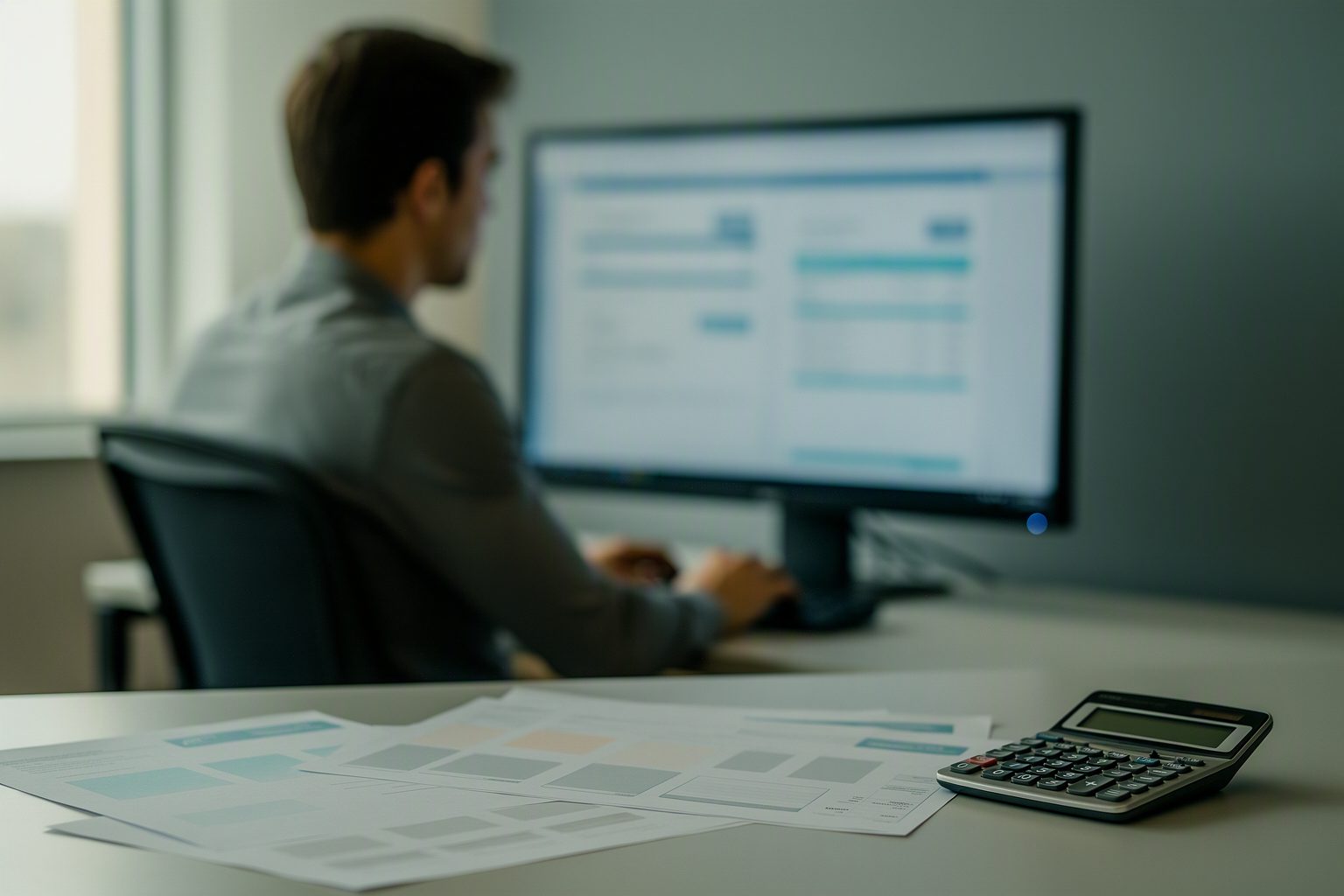 A finance manager testing an invoice template in staging