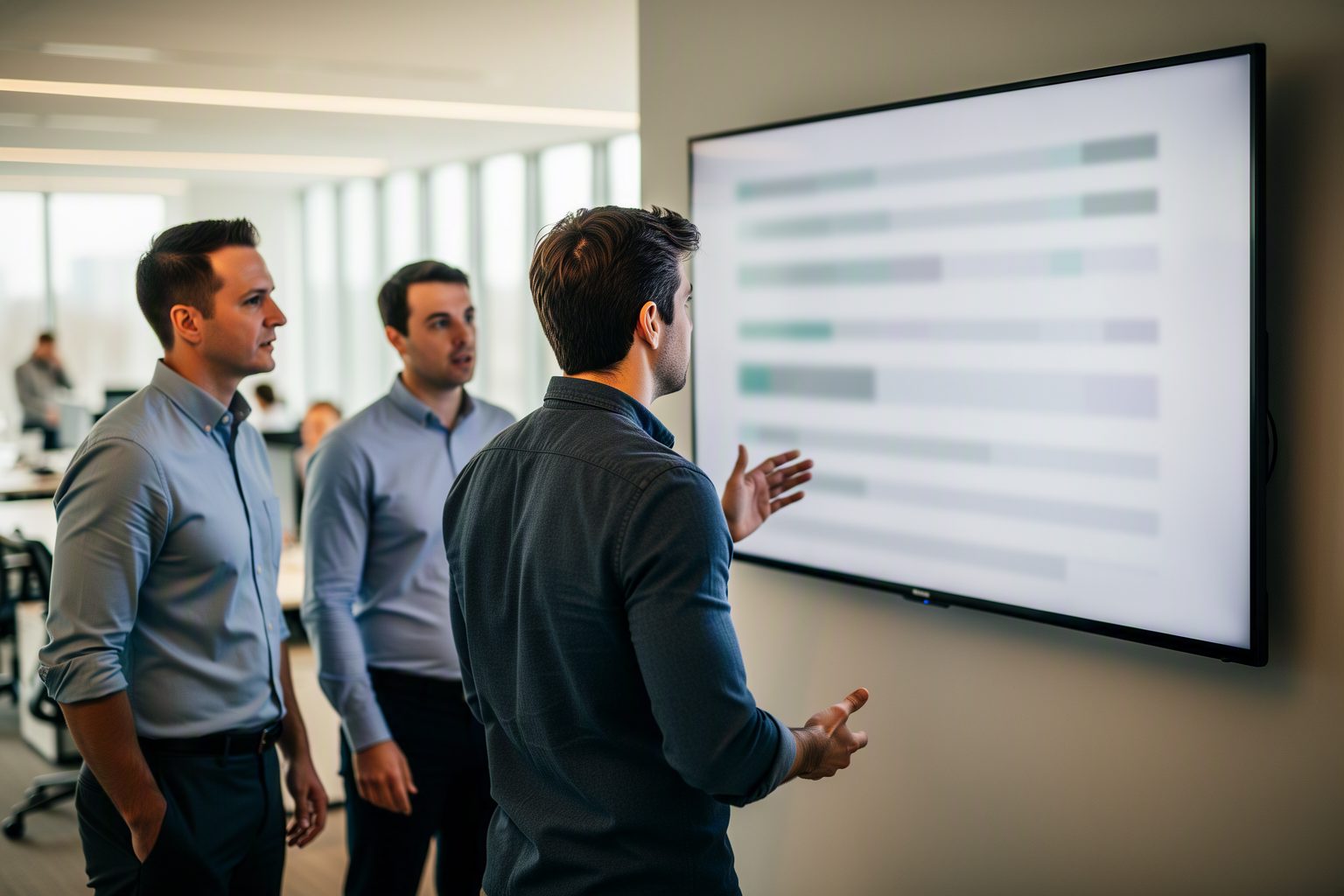 A RevOps consultant and sales managers checking the pipeline