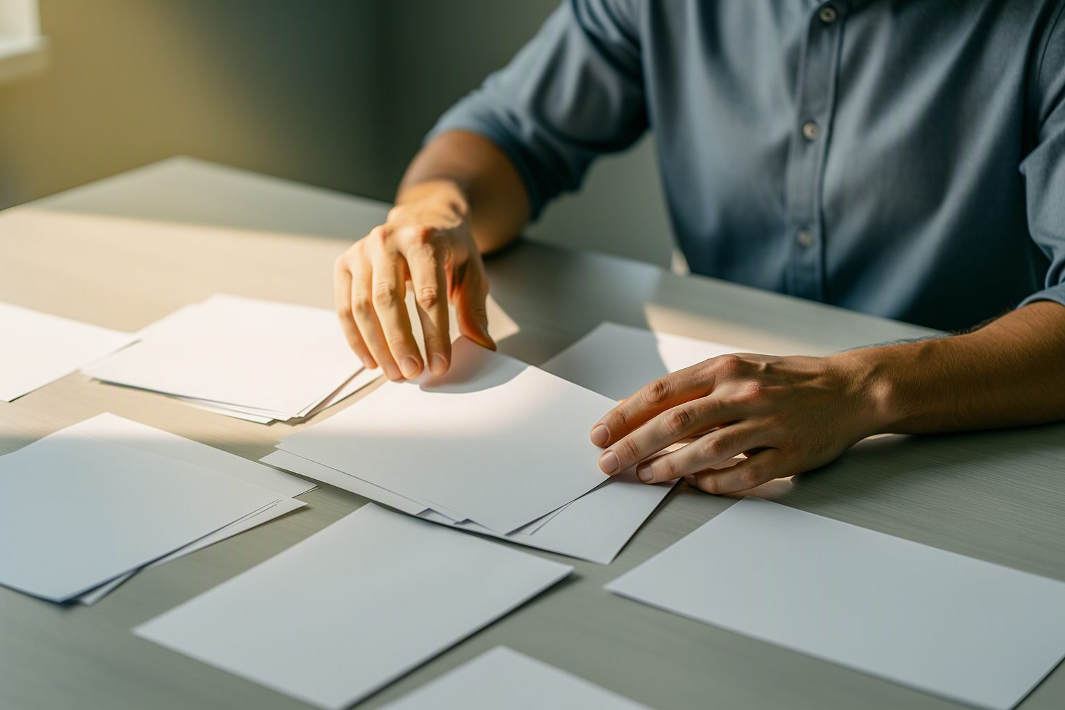 A claims coordinator assembling a cargo claim packet from source documents
